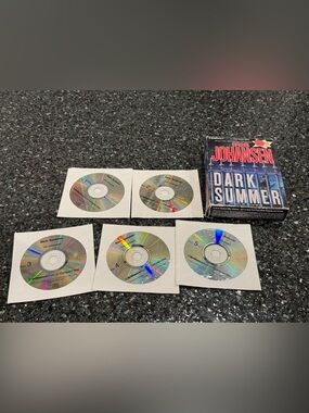 Book Audio Iris Johansen Dark Summer 5 CDs Abridged Read by Joyce Bean